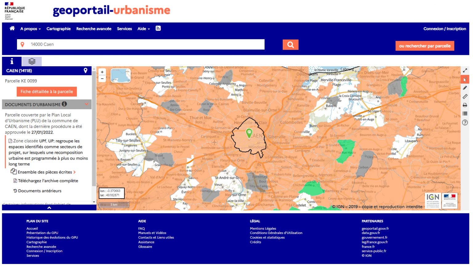 Géoportail De L'urbanisme - Castine En Plaine